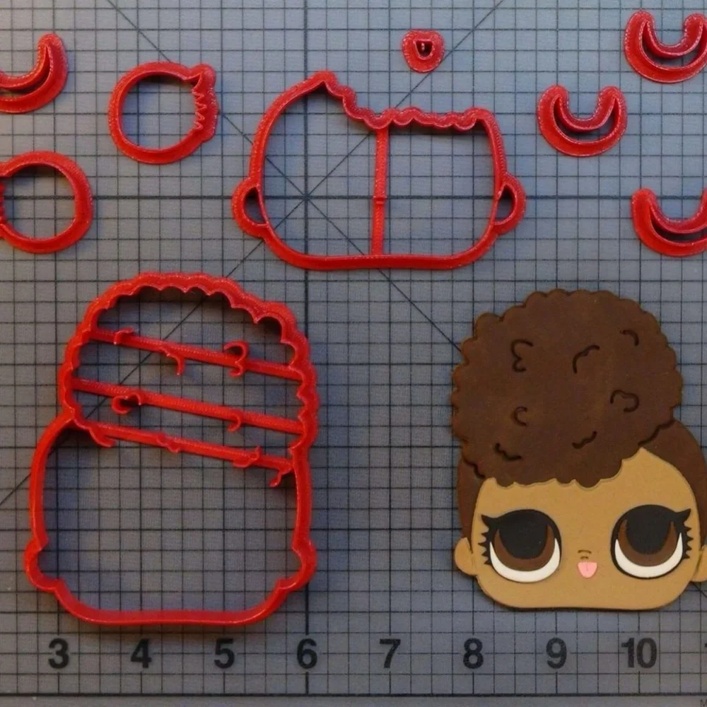 LOL Surprise Doll Riptide Cookie/Fondant Cutter 3”